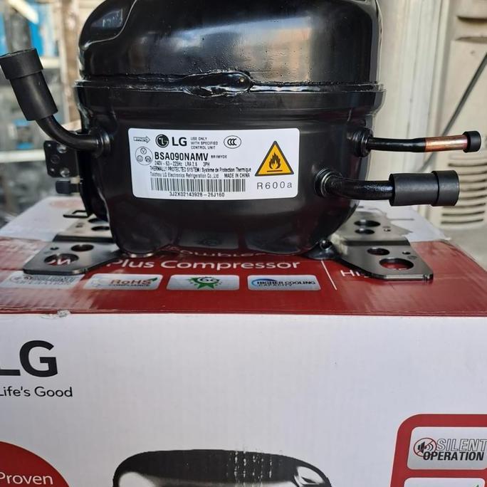 KOMPRESOR KULKAS LG INVERTER 2 PINTU R600A BSA090NAMV AT79