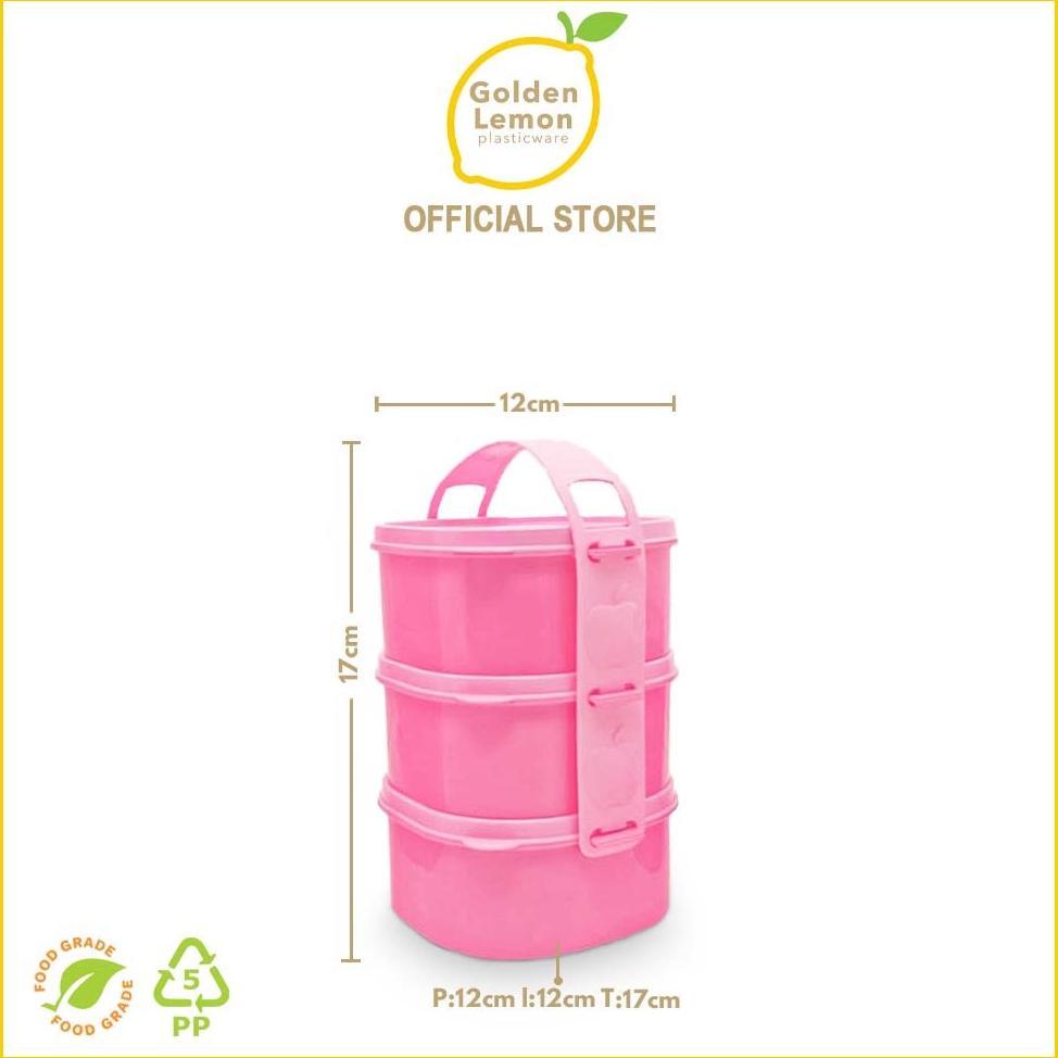 BESTPROMO GOLDEN SUNKIST RANTANG PIKNIK ANAK PLASTIK SUSUN 3 RP 123-3 MULYA JAYA