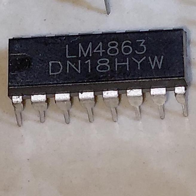 LM4863 DIP-16 TANCAP LM 4863 LM4863D LM4863N IC AUDIO AMPLIFIER LM4863P KOMPONEN SE27