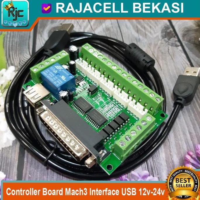 New 5 Axis Cnc Controller Board Mach3 Interface Usb Lpt 12V-24V
