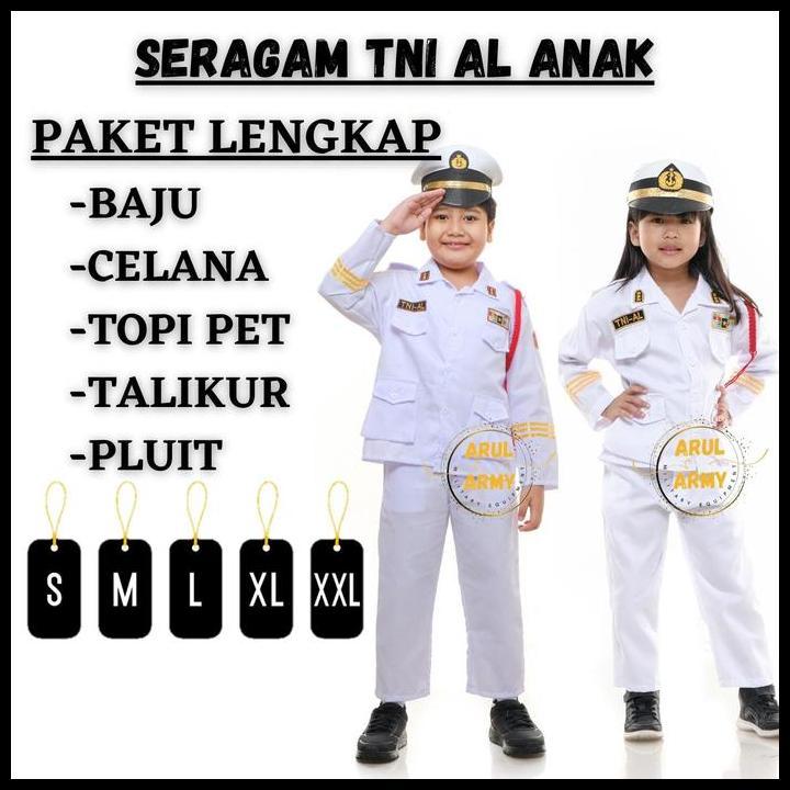 Promo Seragam Tni Al Anak Tk Paud Sekolah Seragam Pdh Tni Al Angkatan Laut Anak Pelaut Tni Laut Anak