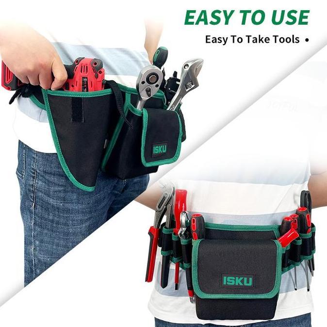 ISKU Tool Bag Pinggang Tas Perkakas Pinggang Waist Toolbag Tool Belt