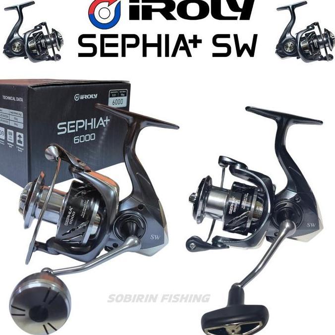 Reel spinning iroly sephia+ power handle BERVARIAN - reel pancing iroly SEPHIA SW