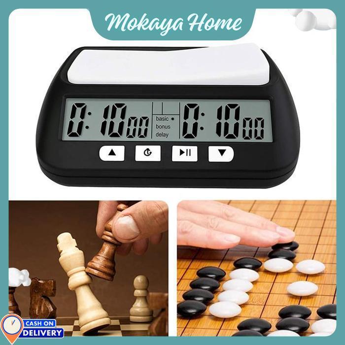 Mokaya Home - Jam Catur Butterfly Digital Chess Clock Count Timer / Down Timer Chess Game Hitam / Cl