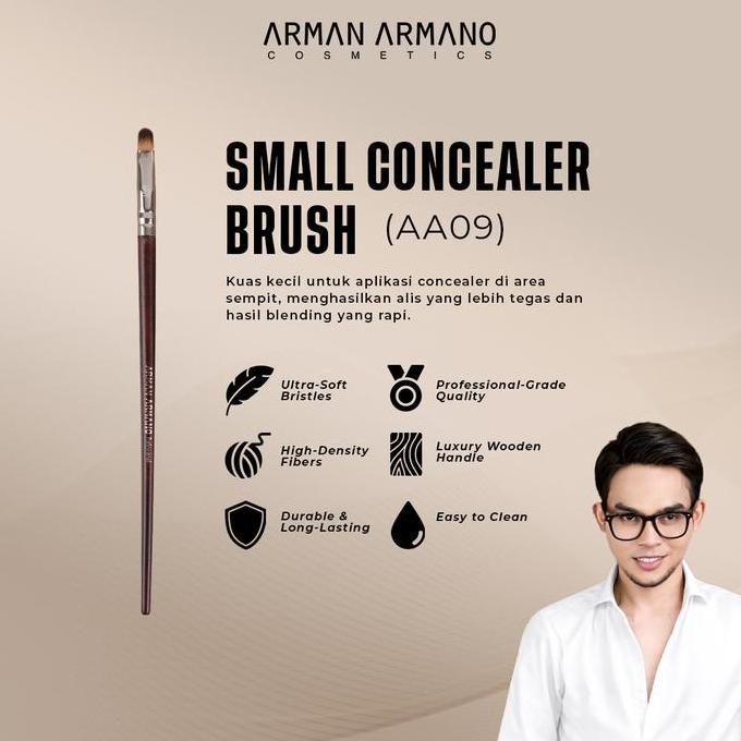 ARMAN ARMANO PROFESSIONAL - KUAS CONCEALER KECIL (AA09) BULU SUPER HALUS & TAPERED PRECISION UNTUK D