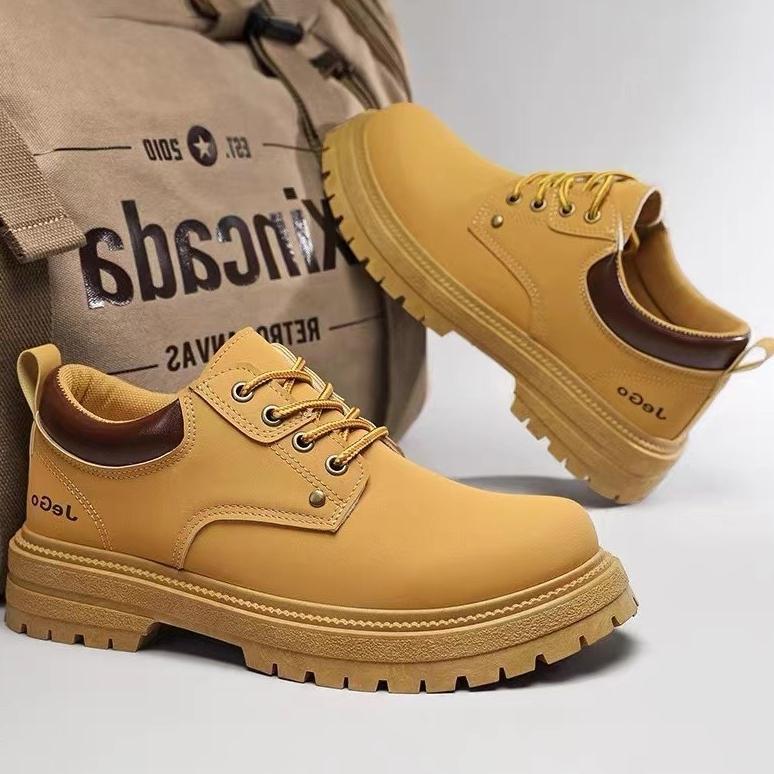 NEW sepatu touring pria kasual low boot cowboy boots pendek pria sneakers boots pria