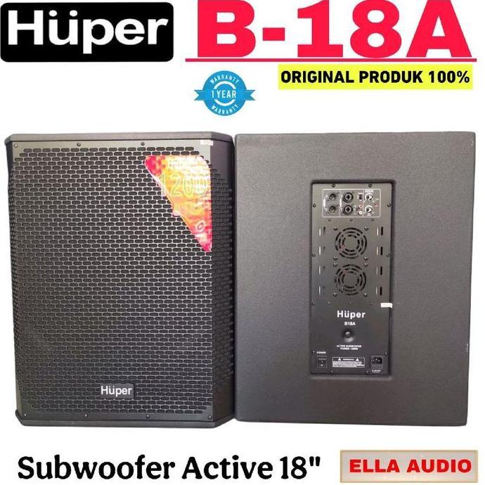TERMURAH - Subwoofer Huper B18A Aktif 18 inch B 18A