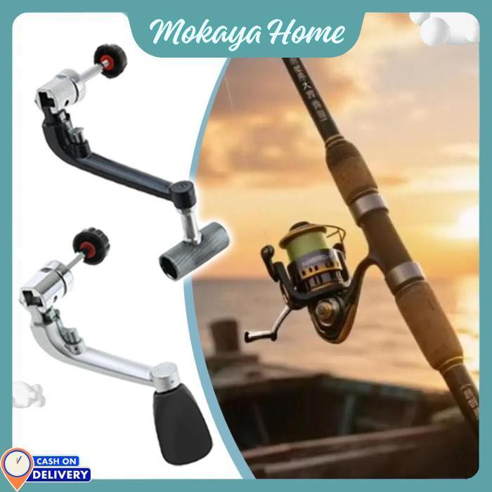 Mokaya Home - Handle Engkol Lipat Reel Ril Pancing Metal / Andle Reel Universal / Engkol Handle Panc