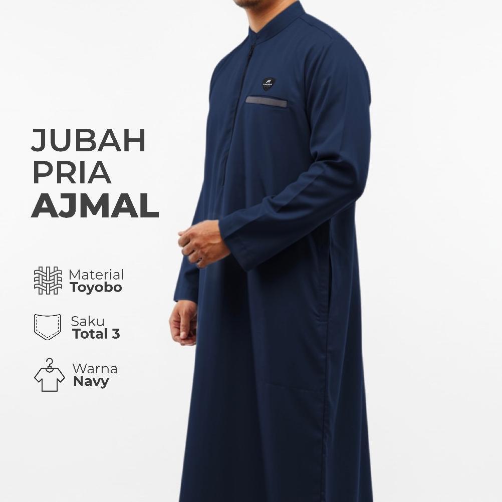 Terbaru Jubah Gamis Pria Dewasa & Remaja Ajmal List Annajiyah Bahan Original Toyobo Premium