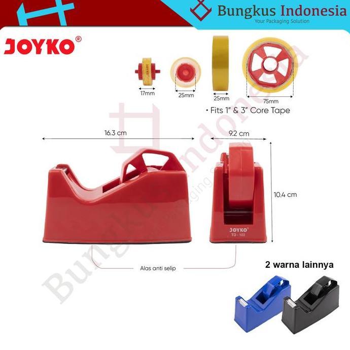 Tape Dispenser Joyko TD 103 / TD103 / Pemotong / Tempat Lakban Isolasi