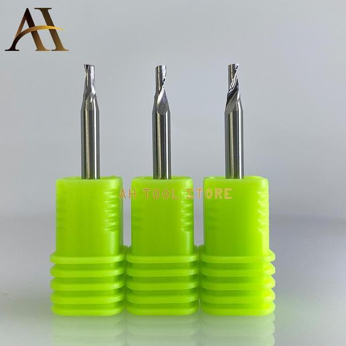 END MILL CARBIDE SINGLE FLUTE 2MM SPIRAL 4MM CNC ROUTER ACP ALUMINIUM HARGA SPESIAL