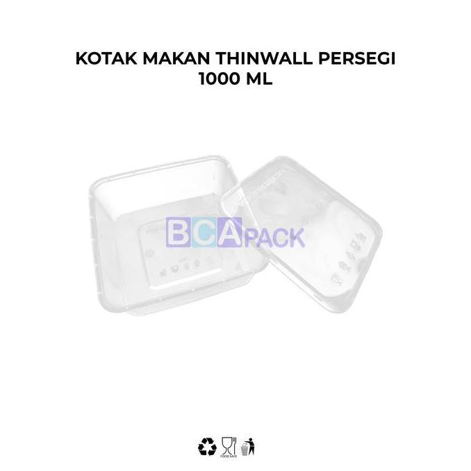 Top- Thinll Dm 1000 Ml Rectangle ( Panjang ) @25 Set
