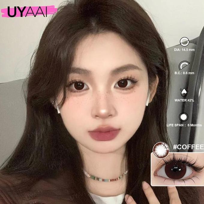 Eye- [Minus 0.00S/D~6.00]Uyaai Softlens Mirage/ Lollipop B Eyes Color Lensa 14.5Mm -15Mm Use 6 Month