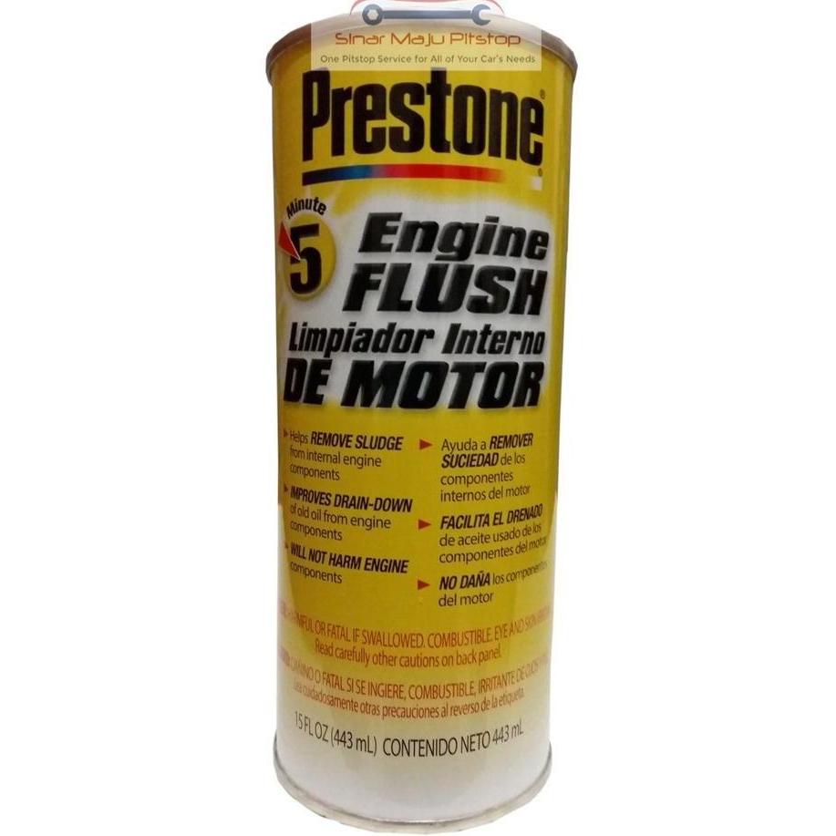 Flush Oli / Pembersih Mesin / Ganti Oli - PRESTONE ENGINE FLUSH 443 ml