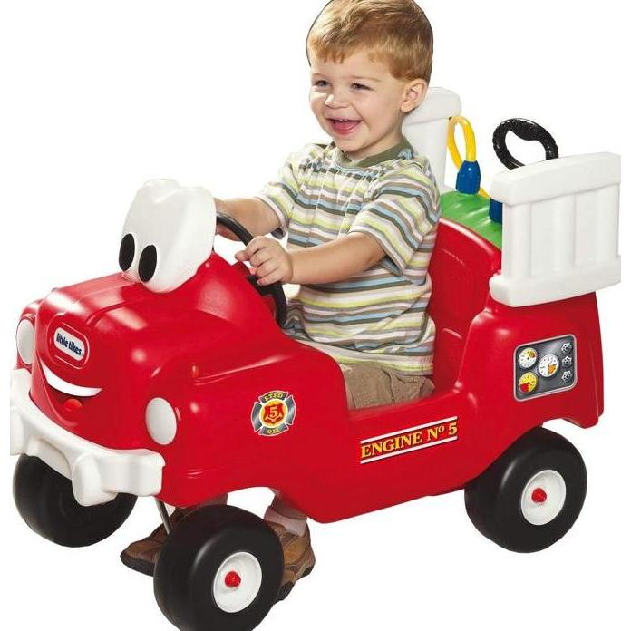 Brand New Little tikes ride on cozy coupe Fire Truck not preloved