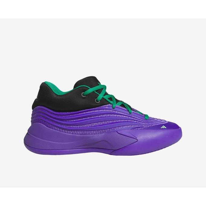 Allthebest- Sepatu Basket Anak Adidas Dame 10 Purple JP8636