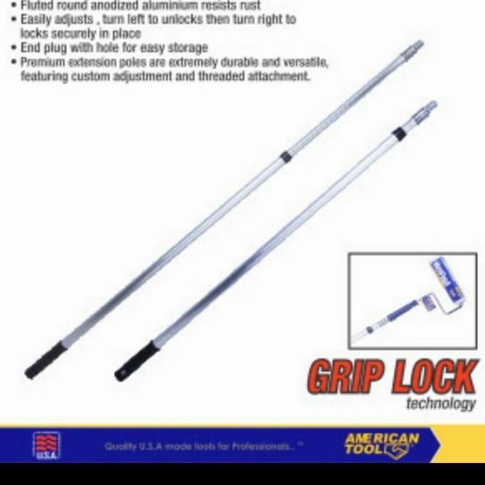 Premium gaggang cat galah penyambung Extension Pole 3 Meter aluminium