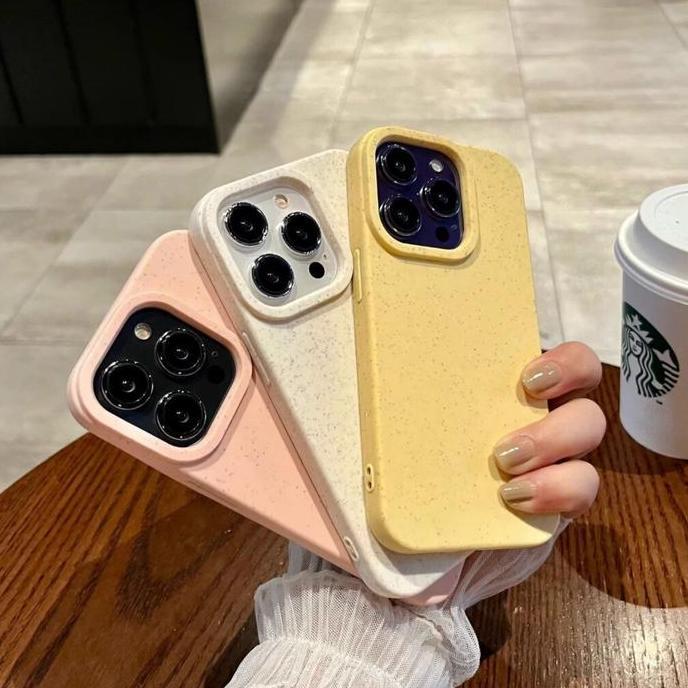 Gandum Xuan Putih Case Untuk IPhone 16 11 15 13 12 14 X XS Max XR 7 8 Plus 7 8 SE Pro Max Clear Soft