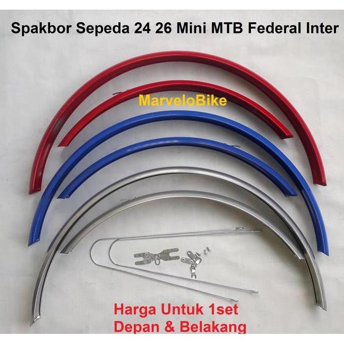 Fender Spakbor Sepeda 24 26 Mini Mtb Federal Inter Besi