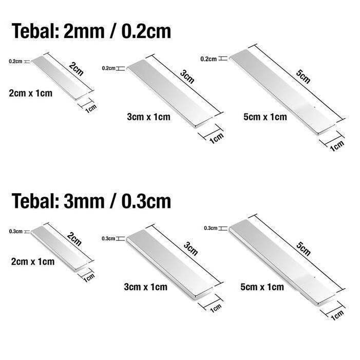 BLANCHENAM Magnet Neodymium n42 Kotak Batang Persegi Sangat Super Kuat Serbaguna