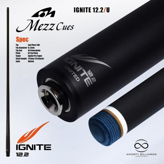 Mezz Ignite Carbon Shaft Joint united / Shaftt Play Billiard