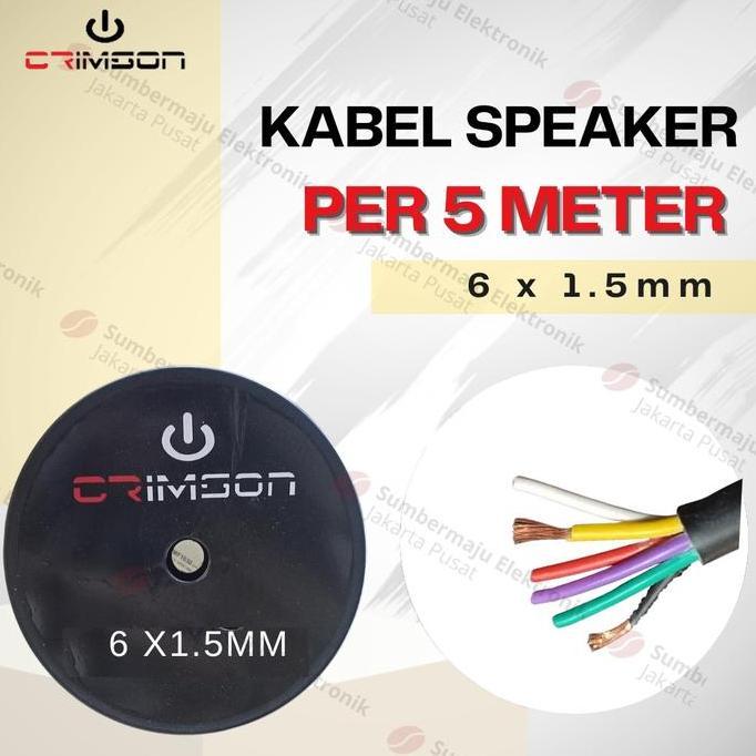 KABEL SPEAKER HIGH QUALITY CRIMSON 6X1.5 6 X 1.5 5 METER