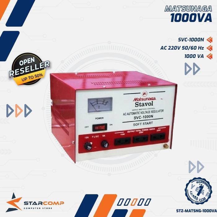 STAVOLT MATSUNAGA 500VA STABILIZER KOMPUTER ORIGINAL DAN TERPERCAYA