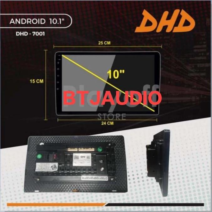 Promo HEAD UNIT TAPE MOBIL DOUBLE DIN ANDROID DHD ANDROID LAYAR 10 INCH Diskon