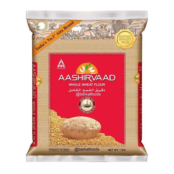 %%%%] Chakki Atta Aashirvaad India / Whole Wheat Flour / Tepung Gandum Import 1Kg 2Kg 5Kg