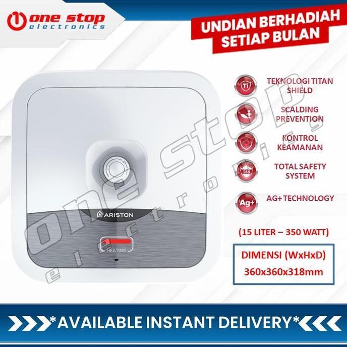 Ariston An2 15 R / An2 15R / Andris2 R Water Heater 15 Liter 350 Watt