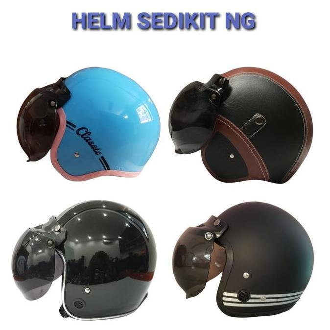 Helm Bogo Retro EDISI SPESIAL ( TERMASUK KACA HELM)
