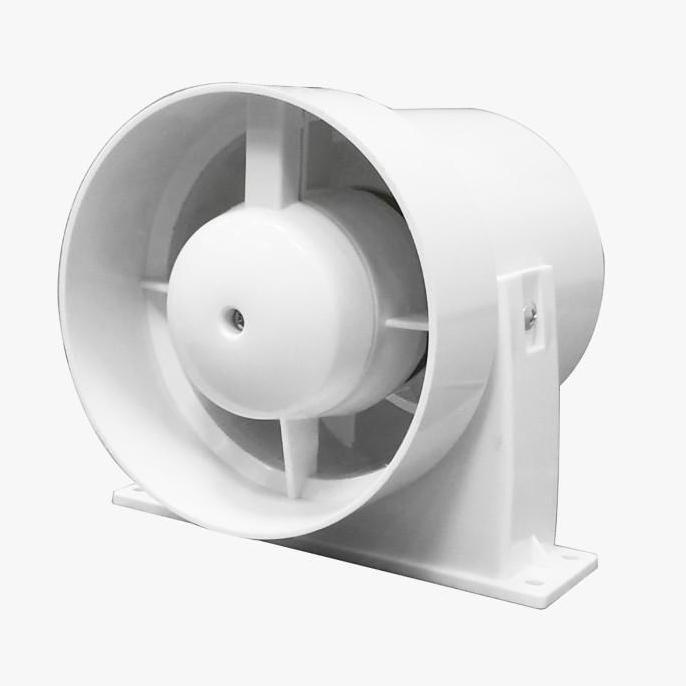 4 Inch Inline Duct Abs Bathroom Exhaust Fan / Hydroponic Inline Blower