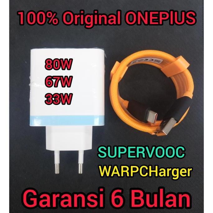 Charger 67W Oneplus 7 Pro 6 WarpCharger Cable Data Type-C Original