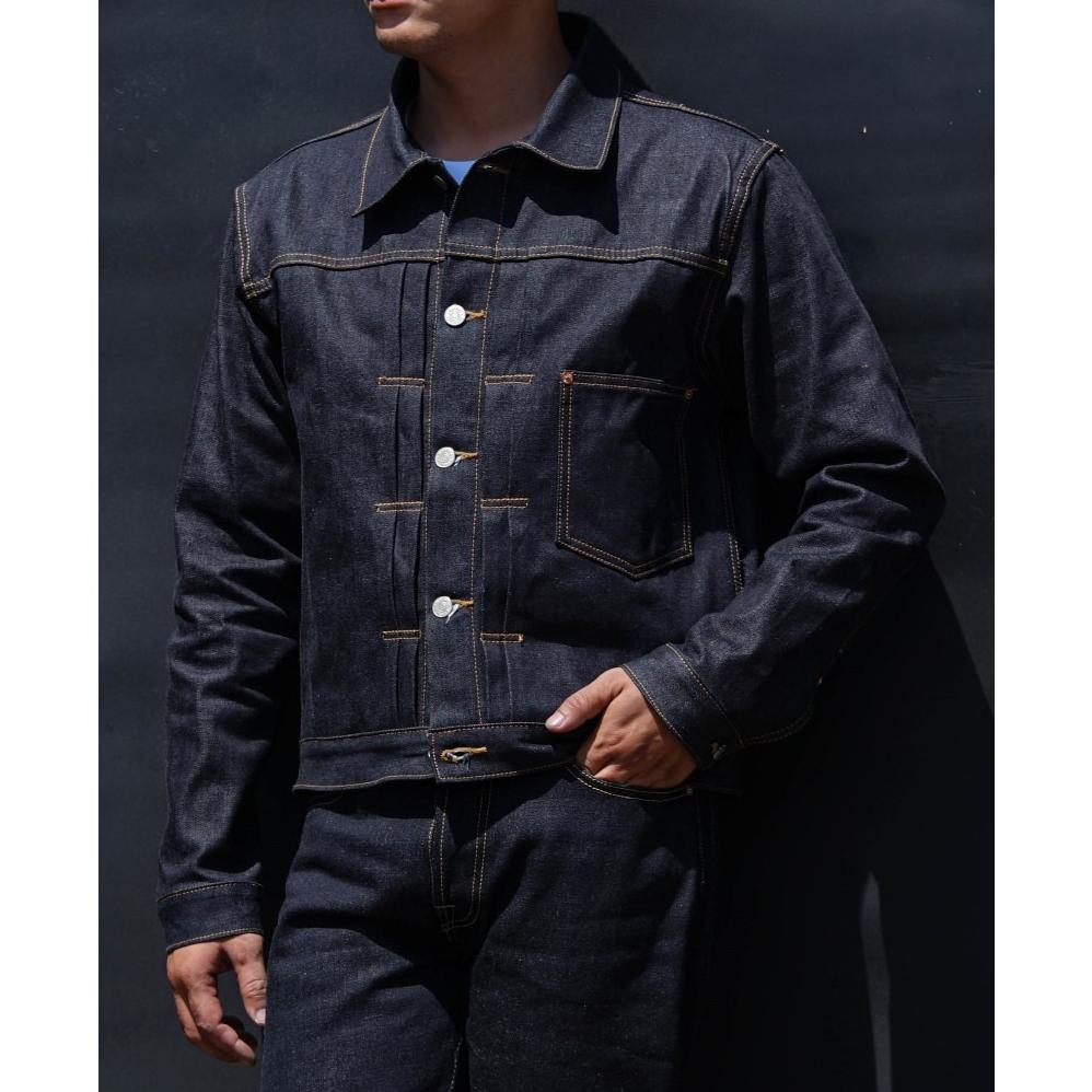 Mihane Jeans - Jacket Pria Denim - HARDLOOM Type I Cinchback 14oz Sanforized