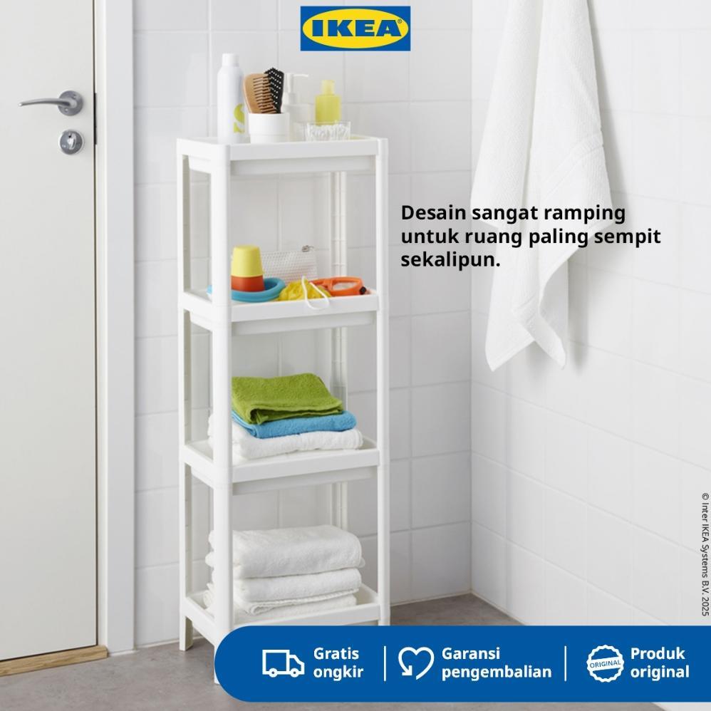 IKEA VESKEN Rak Kamar Mandi Susun Minimalis