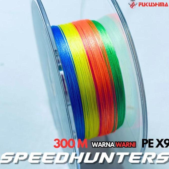Senar Benang Pancing PE X9 300 Meter Warna Warni Fukushima Speedhunters