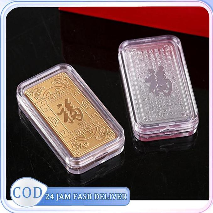 ADX 5pcs Koin Emas Souvenir Emas Amulet Keberuntungan Jimat Kekayaan Lucky Cat Penarik Rezeki Emas H