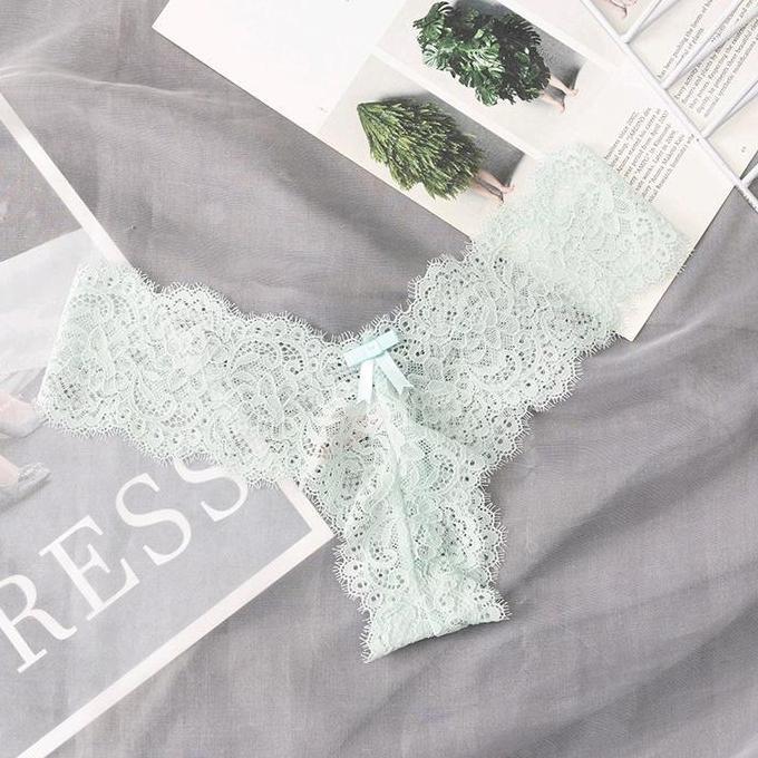 Woz- Jenny Panties Thong Gstring Celana Dalam Cd Nita Cewe Transparan Cute Vs Lacy Lacie Renda Lace 