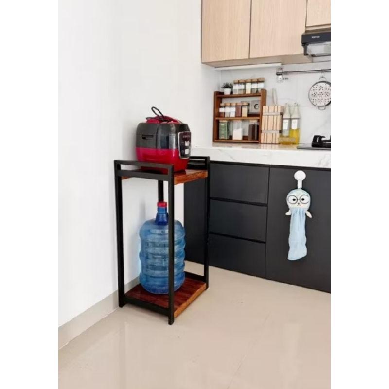 brizan Meja Magicom dan dispenser galon/ Rak Serbaguna 2 susun