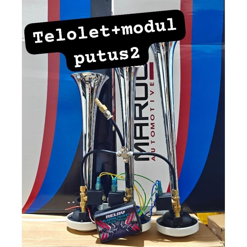 Klakson Telolet 3 Corong + Modul putus putus ala Marco Italy Klakson angin