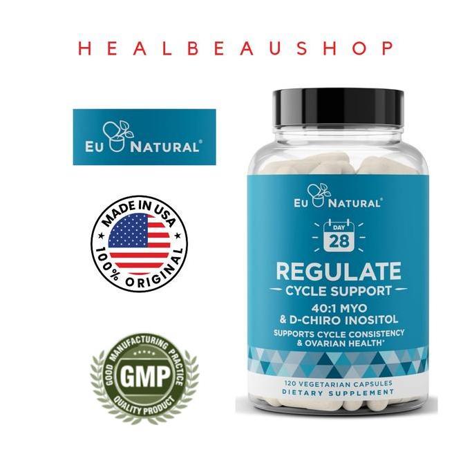 Eu Natural Regulate MYO D-Chiro Inositol PCOS Promil 90caps Ori US