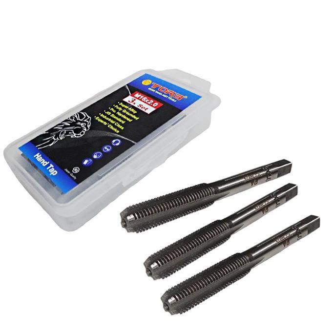 TORA Hand Tap Set 3 Pcs M16 x 2,0 - Tap Ulir Drat Baut