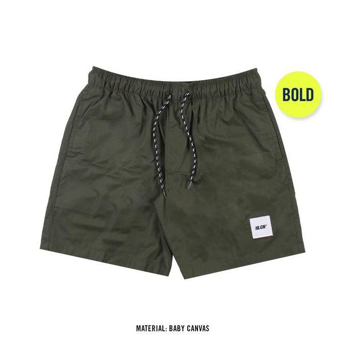 PROMO HOOLIGANS Boardshort Academica Bold 21.0 Olive Celana Pendek  Pria  Santai  Casual BE5T QUALIT
