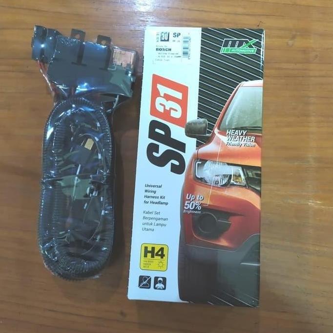 DS82 - Kabel Set Relay BOSCH Soket Kaki 3 Made in Germany - Lampu Depan Mobil