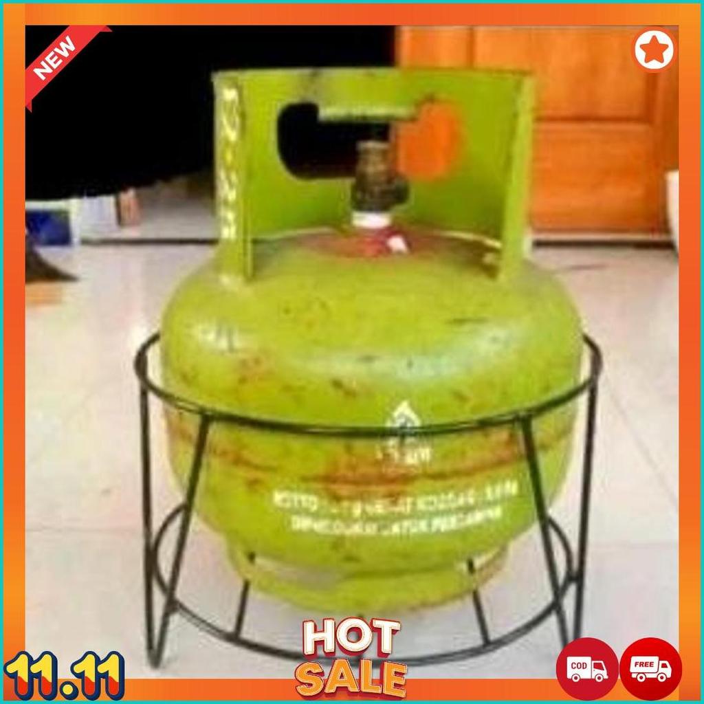 Tatakan Tabung Gas / Rak Tabung Gas Melon 3 Kg | Rak LPG CD Valench