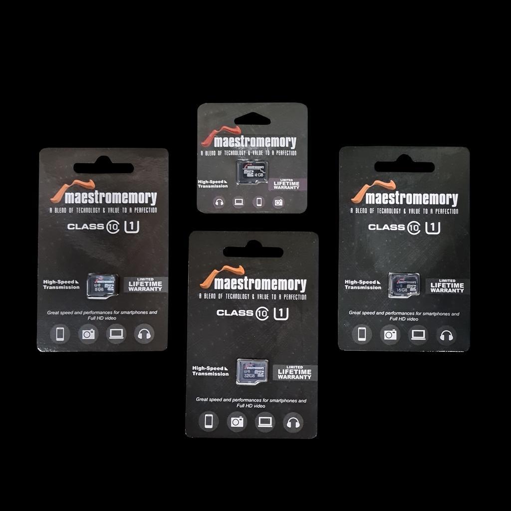 Micro Sd 4Gb 8Gb 16Gb 32Gb 64Gb 128Gb 256Gb Class 4 / 6 Turbo V-Gen / Maestro Microsd Vgen Memory