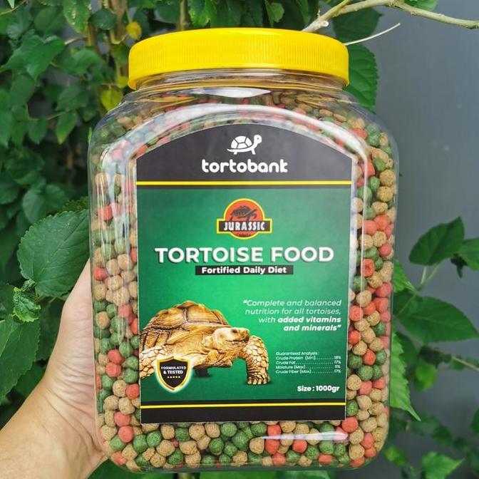 1 KG JURASSIC TORTOISE FOOD PELET KURA DARAT SULCATA PARDALIS ALDABRA CHERRYHEAD REDFOOT INDIAN STAR
