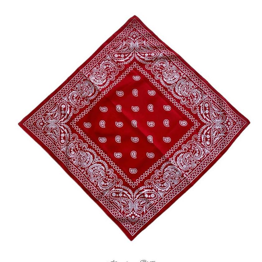Browsaikel - Bandana Slayer Red | Accessories Motor | Bandana Merah Motif Batik