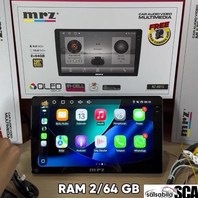 HEAD UNIT ANDROID MRZ 9 INCH RAM 2/64 GB ( FREE KAMERA AHD 720P ) ANDROID 9 MRZ RAM 2/64 GB TERBARU