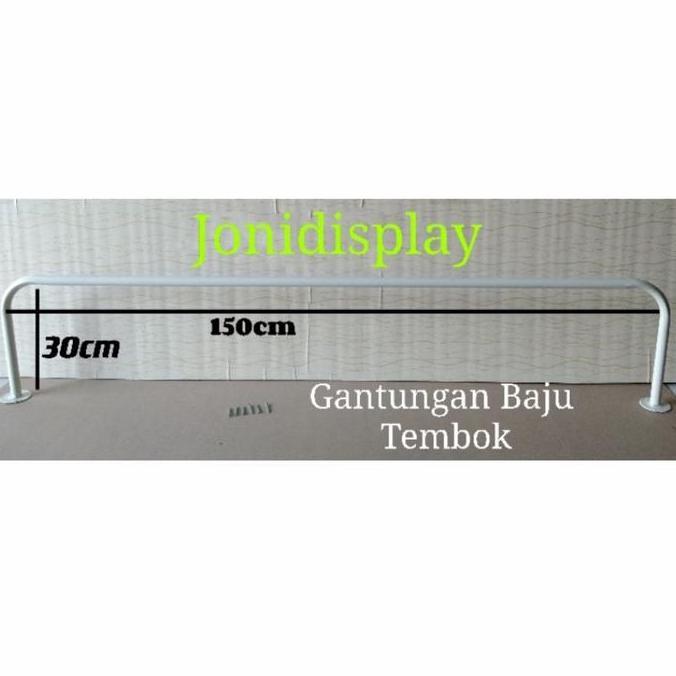 READY gantungan baju tembok 150cm / gawang baju tembok 150cm BE5T QUALITY